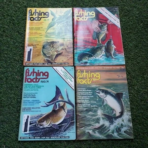 Fishing Facts Magazine Vintage 73 74 -Lot Of 4 Magazine's - Picture 1 of 5