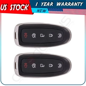 2 Remote Car Key Shell for Ford Escape Titanium 2013 2014 2015 2016 5 Buttons - Picture 1 of 8
