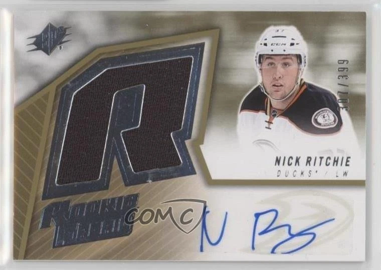 2015 SPx 2005-06 Retro Rookie Fabrics Jersey /399 Nick Ritchie #SPXR-NR Auto RC - Image 1 of 2