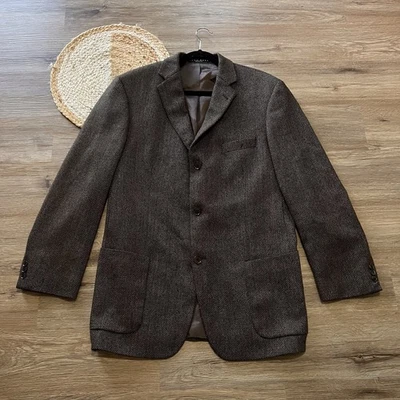 HUGO BOSS Made in USA 100% Virgin Wool Suit Mens Blazer FLAWED - Image 1 of 4