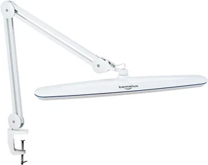 Swing Arm LED Task Lamp 117 LEDs Clamp Desk Light 24W 2200 Lumen White 23 Inch - Picture 1 of 13