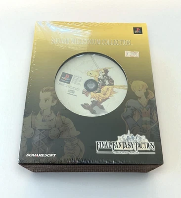 PS1 Final Fantasy Tactics Millennium Collection w/ Clock & Playing Cards UNUSED - Image 1 of 4
