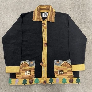 Vintage STORYBOOK KNITS Cardigan Sweater Size 1X - Picture 1 of 6