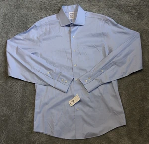 Camicia elegante Brooks Brothers uomo Regent Fit non ferro cotone Supima taglia 15-35 NUOVA - Foto 1 di 7