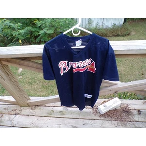 Vintage Atlanta Braves Baseball Jersey David Justice 23 Majestic MLB Mens XL - Picture 1 of 5