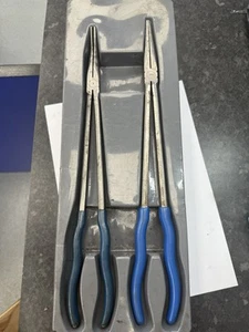 Blue-Point 2pc XL BDG916CP Needle Nose BDG91145CP 45 Degree Bent Nose Plier Set - Picture 1 of 3