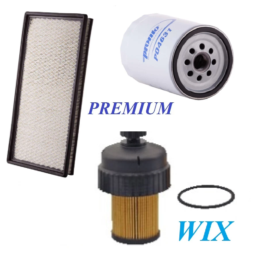 Tune Up Kit Air Oil Fuel Filters For GMC C2500 V8 6.5L; DIESEL; TURBO 1992-1996 - Image 1 of 1