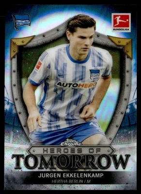 2021 Topps Chrome Bundesliga Heroes of Tomorrow Jurgen Ekkelenkamp Hertha BSC - Image 1 of 2
