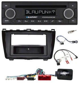 Blaupunkt Lenkrad Bluetooth DAB CD USB Autoradio für Mazda 6 08-12 schwarz glänz - Bild 1 von 9