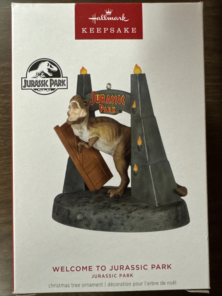 2024 Hallmark Keepsake Ornament-WELCOME TO JURASSIC PARK - Magic Sound - NEW - Image 1 of 1