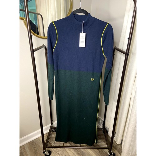 Abito Tory Burch Performance Cashmere Colorblock NUOVO taglia S small