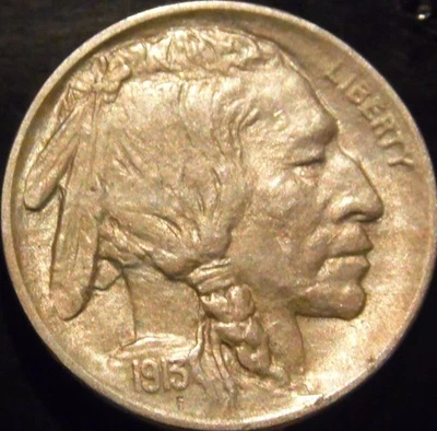 1913-P Buffalo Nickel Variety 1 Choice BU Uncirculated Full Horn - Image 1 of 2