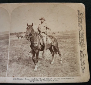 Roosevelt Rough Riders after Return from Cuba 1898 Stereoview #40 - Picture 1 of 2