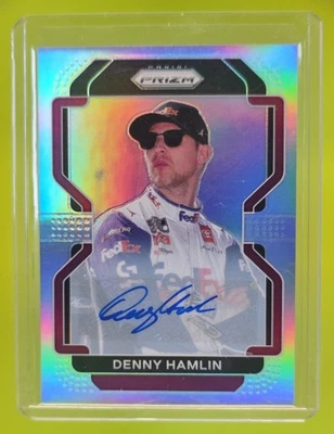 2022 Panini Racing Prizm Denny Hamlin Silver Signatures #72 Auto - Image 1 of 4