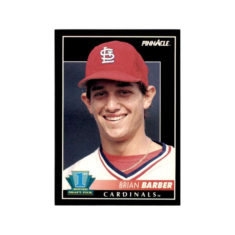 1992 Pinnacle Brian Barber Baseball Cards #298 - Image 1 of 3