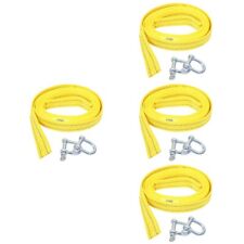  4pcs Tow Dolly Strap Replacement Tow Chain With Hook 4-meter Boat Trailer Winch