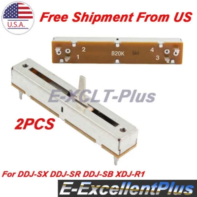 2X fader de canal 418-S1-701-HA para Pioneer DDJ-SX SX2 SX3 Wego DDJ-SR SB XDJ-R1 Foto 1 de 4