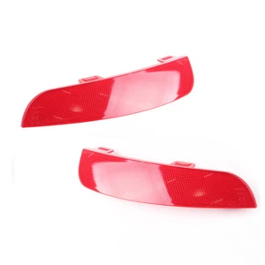Pair Right Left Rear Bumper Reflector Lens #30763345 for VOLVO S40 V50 2008-2012 - Picture 1 of 6