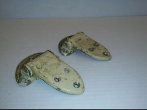 VINTAGE DOOR/CABINET HINGES, SET OF 2, APPROX 3-3/4" x 3" - Picture 1 of 7
