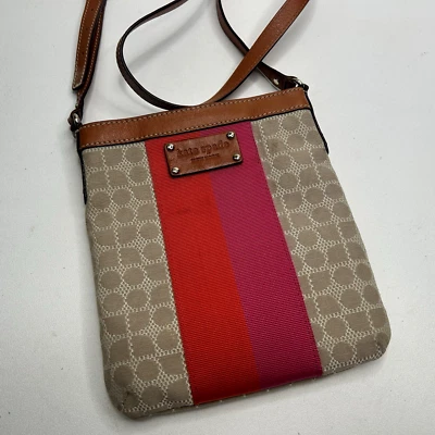 Bandolera KATE SPADE Thomas Classic Noel Rosa/Naranja/Beige Foto 1 de 4