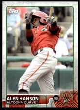 2015 Topps Pro Debut 198 Alen Hanson   Altoona Curve  Baseball Card