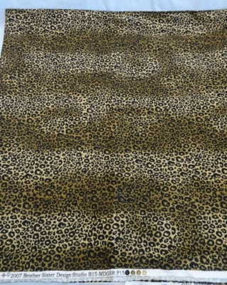 Tela de algodón Brother Sister Design 2 yardas x 44" estampado de guepardo animal Foto 1 de 4