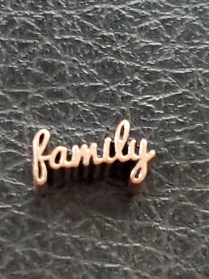 Dije flotante familiar Origami Owl ORO ROSA PARA MEDALLÓN VIVO Foto 1 de 3