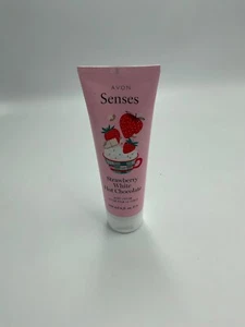 Avon Senses Strawberry White Hot Chocolate Bodylotion 8 oz - versiegelt NEU - Bild 1 von 2