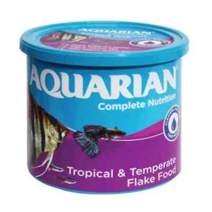 200g Aquarian Complete Nutrition Aquarium Tropical Fish Food Flakes - Picture 1 of 4