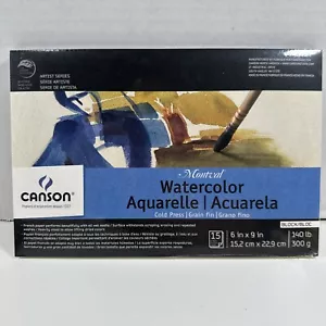 Canson Artist Series Montval Watercolor Block 6x9" Paper Cold Press 140lb White - Picture 1 of 5
