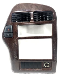 1996-2000 Nissan Pathfinder Radio Center Dash Bezel-USED Wood Grain - Picture 1 of 12