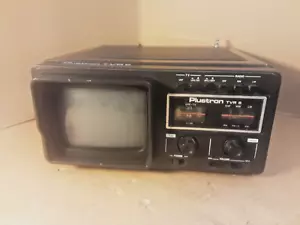 Vintage Retro Rare Plustron TVR-5 Portable CRT TV / Radio ,PARTS/REPAIR - Picture 1 of 13