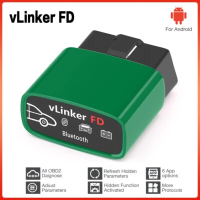 Vgate OBD2 Escáner Bluetooth vLinker FD Diagnóstico PARA-Escaneo Adaptador para Android Foto 1 de 4