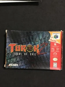 Turok 2 Seeds Of Evil Nintendo 64 N64 NTSC Américain Utilisé Complet - Imagen 1 de 13