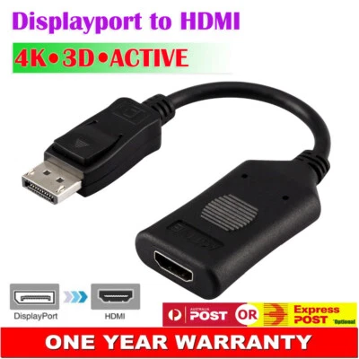 Active DisplayPort to HDMI Female Converter Adapter ATI Eyefinity Multi Screen - Image 1 of 4