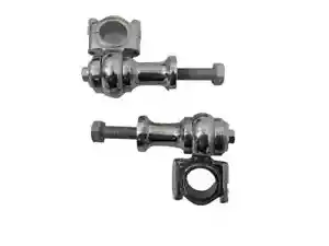 Handlebar Risers Clamp (2" Rise Approx Fits Universal Motorcycle Brass Chrome 1" - Picture 1 of 5