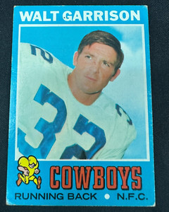 1971 Topps Football Card Walt Garrison #8 rc NP