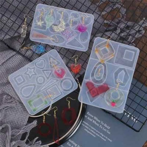 Pendientes Molde Herramienta Silicona Hágalo Usted Mismo Fabricación de Joyería Fundición Colgante Molde - Imagen 1 de 15