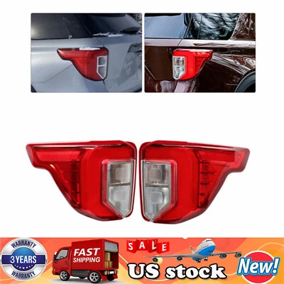 Halogen Tail Lights Taillamps Rear Pair Set For 2020 2021 2022 Ford Explorer New - Изображение 1 из 4