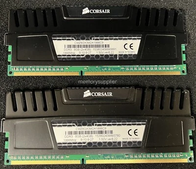 CMZ8GX3M2A1866C9 Corsair (2 X 4GB) PC3-15000 DDR3-1866MHz 240-Pin CL9 DIMM - Image 1 of 2