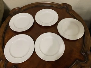 Juego de 5 platos de ensalada Fitz & Floyd Everyday White 8,75" Bistro blanco nuevo - Imagen 1 de 10