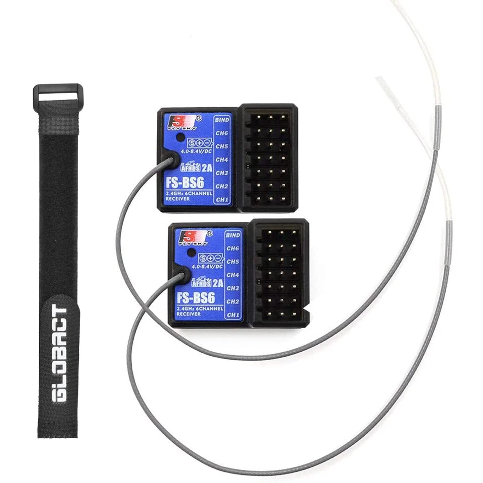 Globact FS-BS6 Receiver 2.4Ghz 6CH AFHDS2 for FS-GT5 RC Car Boat Transmitter - Image 1 of 4