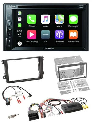 Pioneer Lenkrad USB DVD Bluetooth DAB 2DIN Autoradio für VW T5 Golf Tiguan Toura - Bild 1 von 4