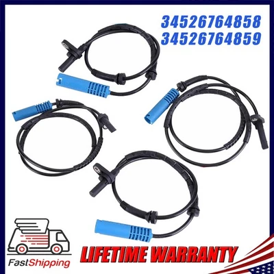 4 ABS Wheel Speed Sensor Front Rear L and R For BMW 328i 335i xDrive 330xi Foto 1 de 4
