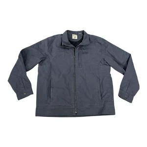 Red Head Canvas Chore Jacket Men Size XL Gray Full Zip Quilt Lined - Picture 1 of 13
