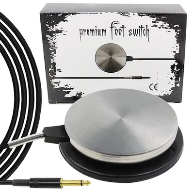 Pedal de pie de tatuaje - Interruptor de pedal de máquina de tatuaje premium 360 grados Stai... Foto 1 de 4