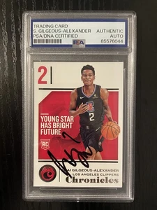 Shai Gilgeous-Alexander 2018-19 Chronicles Rookie Auto RC PSA DNA Authentic - Picture 1 of 2