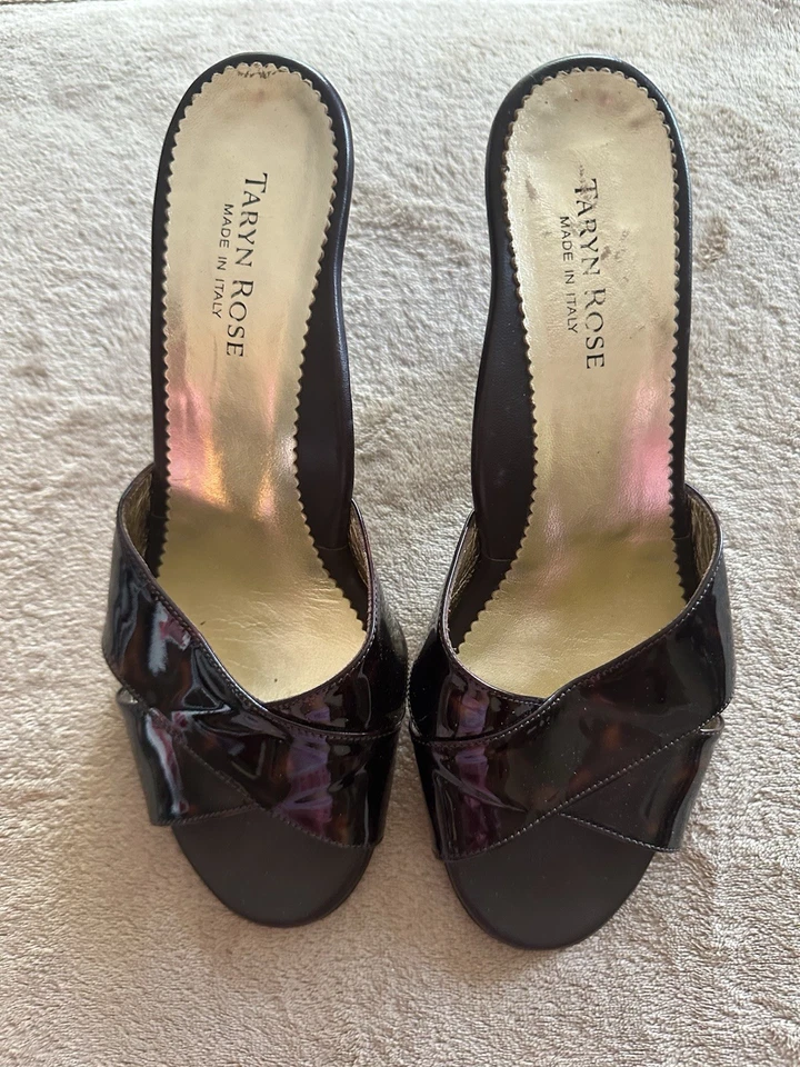 Sandalias de Tacón Grueso Rosa Taryn 10 Hechas en Italia Sexy Sofisticadas Foto 1 de 4