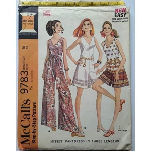 60s Vintage Sewing Pattern for Pant Dress Vintage Size 16 Bust 38 - McCalls 9783 - Picture 1 of 6