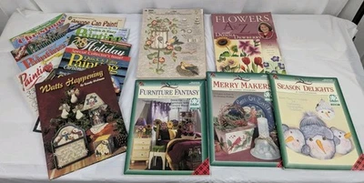LOT Donna Dewberry One Stroke Painting 4-Books +28 Reusable Teaching Guides +8x  - Image 1 of 4